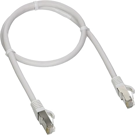 C2G 00915 Cat6 Cable - Snagless Shielded Ethernet Network Patch Cable, White (2 Feet, 0.60 Meters)