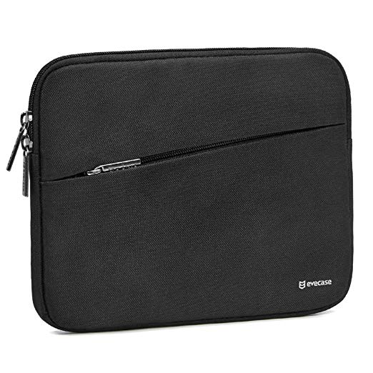 iPad Mini 4 sleeve, Evecase Water Repellent Shockproof Portable Carrying Neoprene Protective Case Bag with Accessory Pocket For iPad Mini 4, 3, 2 / Android 7 - 8 inch Tablet Device - Black