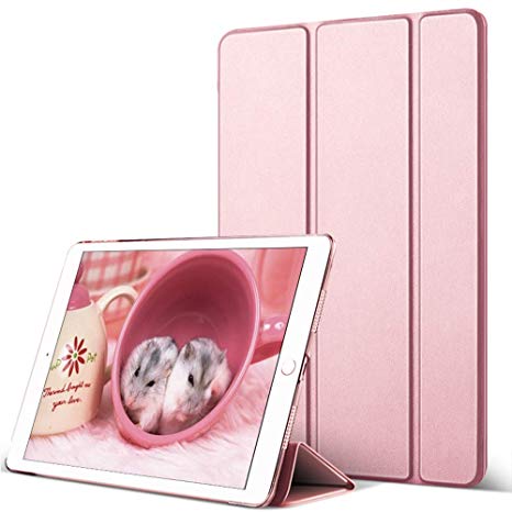 Kenke iPad Mini case,Smart Case Hard Cover 7.9 inch Translucent Back Magnetic Cover with Sleep/Wake for iPad Mini 1, Mini 2, Mini 3,Rose Gold