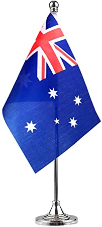 GentleGirl Australia Australian Table Flag,Desk Flag,Office Flag,International World Country Flags Banners,Festival Events Celebration,Office Decoration,Desk,Home Decoration