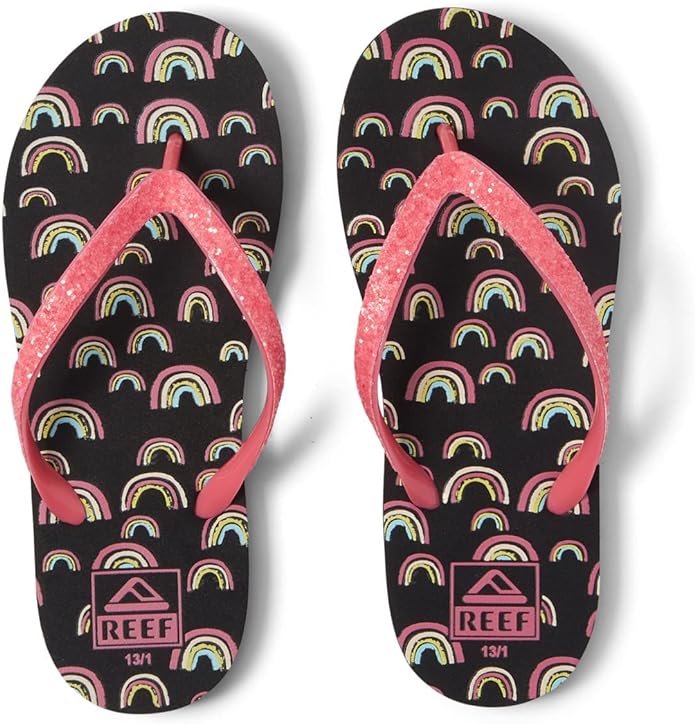 Reef Girl's Little Stargazer Prints Flip Flops