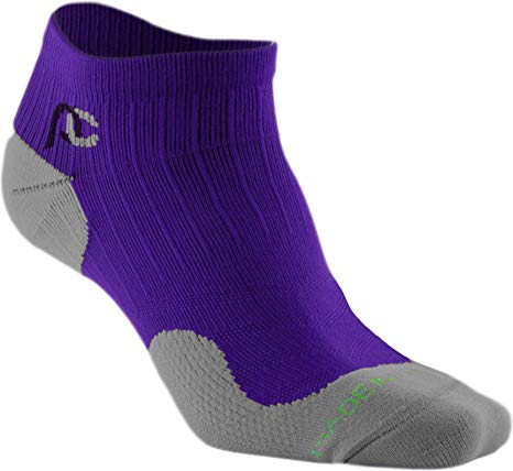 Anti-Slip Compression Socks - Made in USA - Low Profile - Extra Support with Under-Ankle Compression - Great for Golfers, Cyclists, Runners, Walkers and Everyday Wear! No More Tired Feet