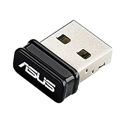 ASUS USB-N10 Wireless-N150 Nano USB Adapter, Up to 150 Mbps Wireless Data Rate, Raspberry Pi2 Support