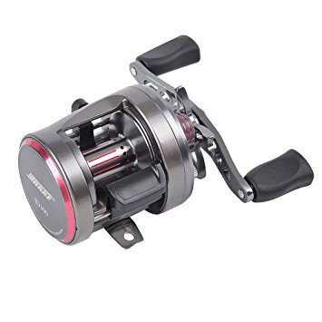 Premium Baitcasting Reel JD 1000-3000 Series Silver/Grey; Stainless Steel 7 1 BB; Alloy Body/Handle; Soft Knob; Left/Right Hand Available