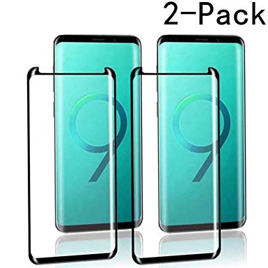 Galaxy S10 Plus Screen Protector, 3D Curved Edge Tempered Glass [HD Clear][No Bubbles][9H Hardness][Support Fingerprint Unlok] Screen Protector Compatible with Samsung Galaxy (s10(2packs))