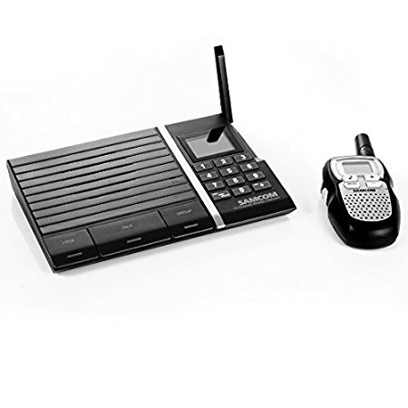 Samcom 10- Channel Digital FM Wireless Intercom with Small Walkie Talkie for Home and Office (Including 1 Intercom  1 Walkie Talkie)