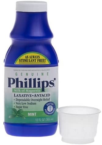 Phillips' Genuine Milk of Magnesia, Fresh Mint, 355ml