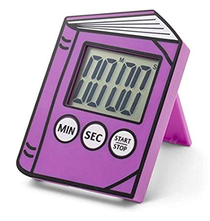IF Children's Reading Timer Clip on Book or Stands Alone (Purple)