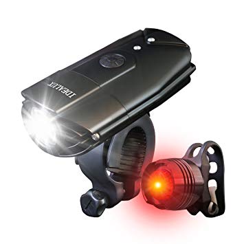 IDEALUX LED Bicycle Lights - 900 Lumens Super Bright Bike Lights Front And Back - Easy to Mount USB Rechargeable Bike Light Set - Bike Headlight,IP65 Waterproof,Free Tail Light & Helmet Mount include
