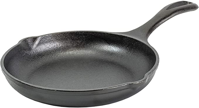 Lodge Chef Collection 8 Inch Cast Iron Chef Style Skillet. Seasoned and Ready for the Stove, Grill or Campfire. Made from Quality Materials for a Lifetime of Sautéing, Baking, Frying and Grilling