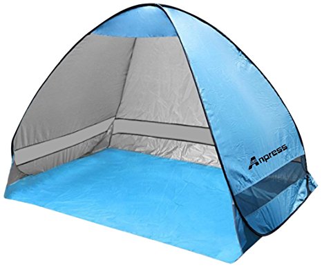 Anpress Outdoor Automatic Pop up Beach Tent Portable Cabana Anti UV 50  Canopy Sun Shade Sport Shelter Sun Shelter for Family Kids Baby Outdoor Camping Fishing Picnic Hiking