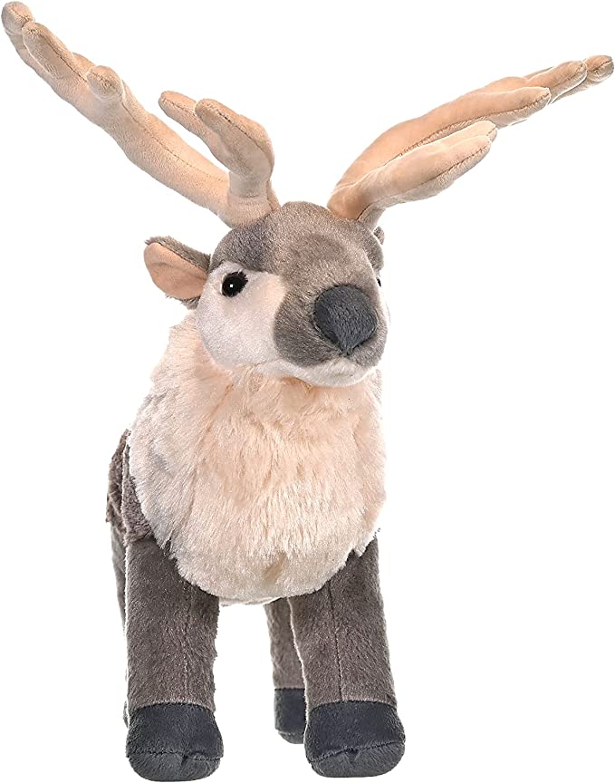 WILD REPUBLIC Reindeer Plush, Stuffed Animal, Plush Toy, Kids Gifts, Animal Plush, 12-inches