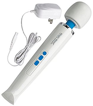 Great for Valentine's Day - New Rechargeable Magic Wand Original Premium Body Wand Massager   Includes a Free 1 Ounce Natural Soy Massage Candle