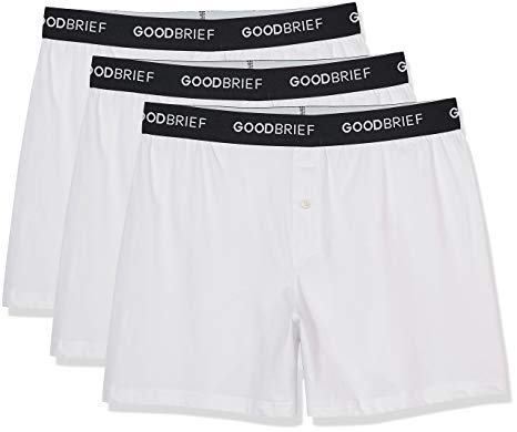 Good Brief Men's Classic Cotton Stretch Knit Boxer (3-Pack / 4-Pack / 5-Pack)
