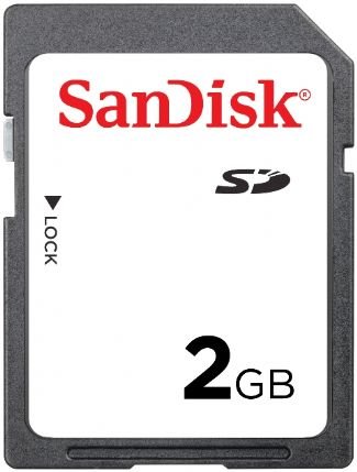 SanDisk 2GB SD Memory Card (SDSDB-2048, Bulk Package)