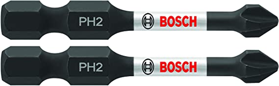 BOSCH ITPH2202 2 pc. Impact Tough 2 In. Phillips #2 Power Bits