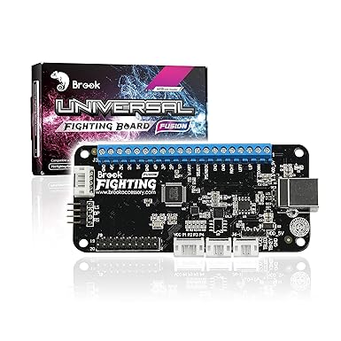 Brook Universal Fighting Board Fusion - Pre-installed header version, For PS5 Fighting Games solution, compatible with Street Fighter 6