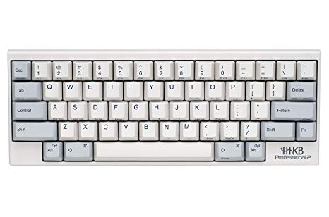 Happy Hacking Keyboard Professional2 (Compact, White, Printed Keycaps, 45G)