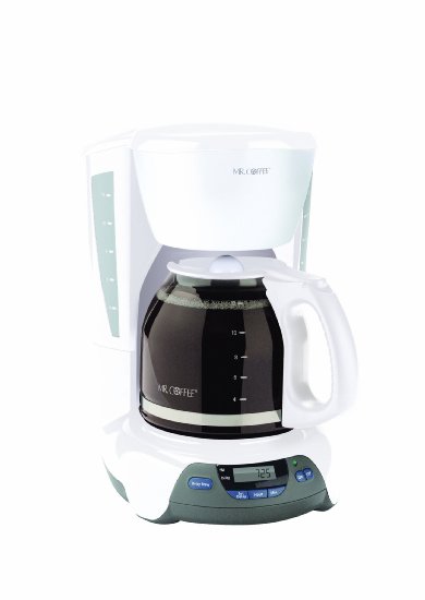 Mr. Coffee VBX20 12-Cup Programmable Coffeemaker, White