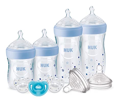 NUK Simply Natural Bottles with SafeTemp, Gift Set, 0  Months