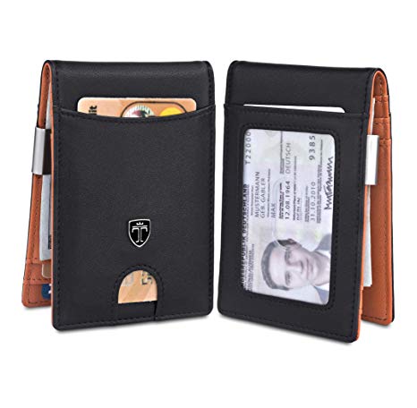 TRAVANDO Money Clip Wallet ATLANTA Mens Front Pocket Slim RFID Bifold