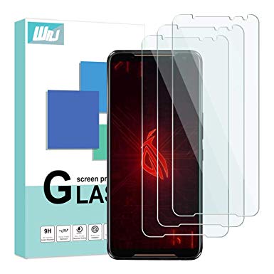 [3-Pack] WRJ Screen Protector for Asus ROG Phone II/Asus ROG Phone 2 ZS660KL(2019), HD Anti-Scratch Anti-Fingerprint No-Bubble 9H Hardness Tempered Glass with Lifetime Replacement Warranty