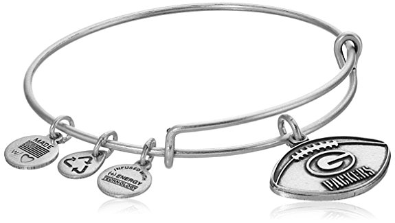 Alex and Ani Green Bay Packers Football Expandable Bangle Bracelet