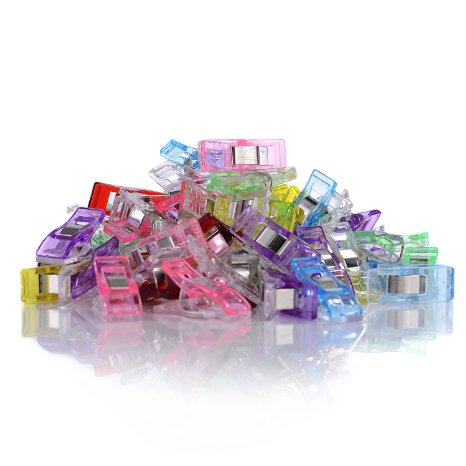 GWHOLE Pack of 60 Wonder Clips for Sewing Quilting Crafting