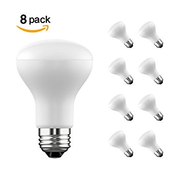 8-Pack, BR20 Dimmable LED Bulb, 7 Watt, 45 Watt Equivalent, Energy Star and UL Standard, Warm White