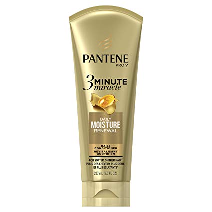 Pantene Daily Moisture Renewal 3 Minute Miracle Daily Conditioner, 8.0 fl oz (Packaging May Vary)