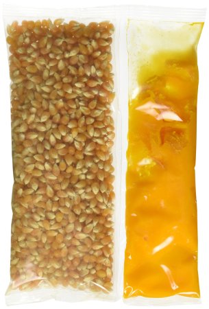 24-106 oz Snap-Paks for 8 oz Poppers - Yellow Popcorn Coconut Oil Buttery Flavored Salt