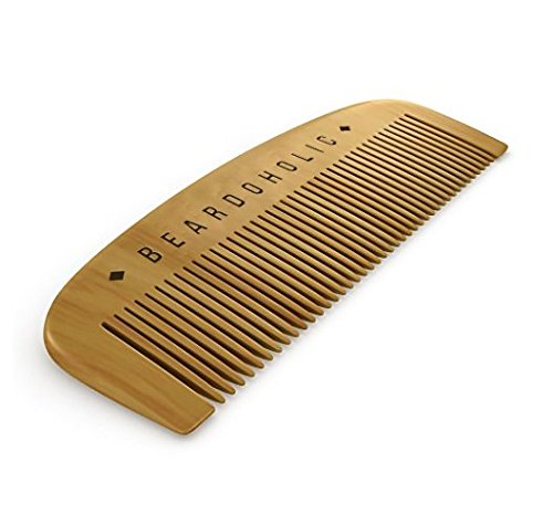 Beard Comb with Gift Box - Fine Toothed - Anti Static & Detangles Your Beard, Mustaches and Head Hair - Pocket Friendly 100% Wood Brush