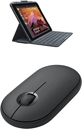 Logitech Slim Folio with Integrated Bluetooth Keyboard for iPad (5th and 6th Generation) Black   Log