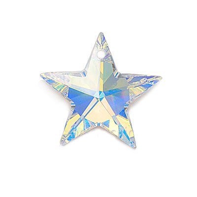 Swarovski Crystal #6714 Star Pendant "Crystal AB" 20mm (1)