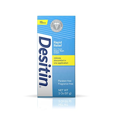 Desitin Rapid Relief Diaper Rash Remedy Cream, Travel Size, 2 O. Tube