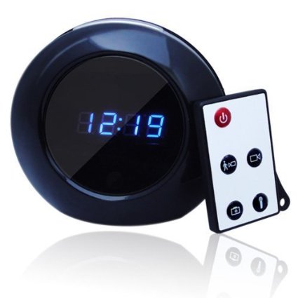 Stylish 1280x960 HD Mini DVR Hidden Camera - Motion Detection Clock Camera with 140 Degree Wide View Angle