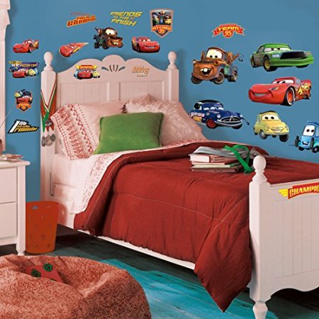Roommates Rmk1520Scs Disney Pixar Cars Piston Cup Champs Peel and Stick Wall Decal