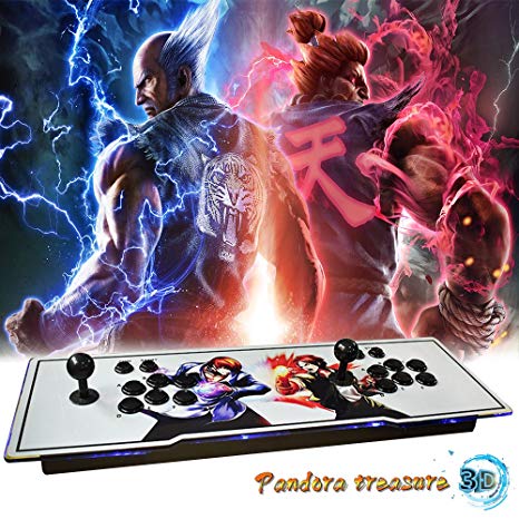 XFUNY Arcade Game Console 1080P 3D & 2D Games 2020 in 1 Pandora's Box 3D 2 Players Arcade Machine with Arcade Joystick Support Expand 6000  Games for PC / Laptop / TV / PS4 (KOF)