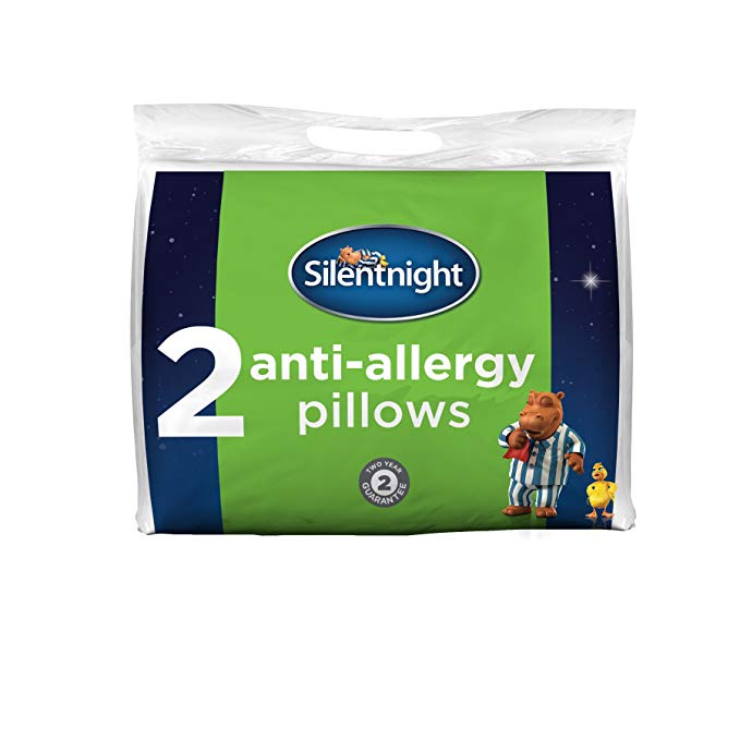 Silentnight Anti-Allergy Pillow - White, Pack of 2