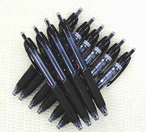 Uni-ball Power Tank Ballpoint Retractable & Fine Ballpoint Pen Rubber Grip Type-0.7mm-black Ink-value Set of 10