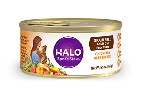 Halo Holistic Grain Free Natural Wet Cat Food for Adult Cats
