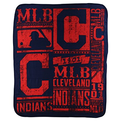 MLB Strength Fleece Throw Blanket 50-inch by 60-inch