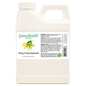 Ylang Ylang Hydrosol (Floral Water) - 16 fl oz Plastic Jug w/Cap - 100% pure (NOT OIL)