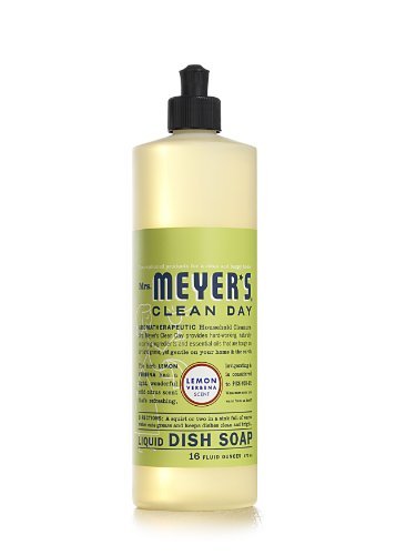 Mrs. Meyer's Clean Day Liquid Dish Soap, 16 Fluid Ounce,Multipack (9 Bottles (16 fl oz ea) Total),Lemon Verbena