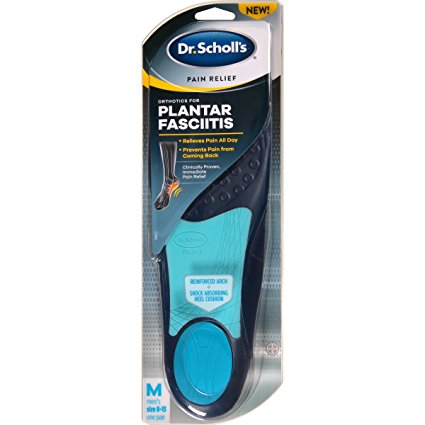 Dr. Scholl’s Pain Relief Orthotics for Plantar Fasciitis for Men, 1 Pair, Size 8-13