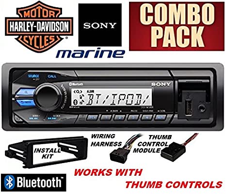 Sony 1998-2013 Harley Davidson Bluetooth Stereo & Installation Combo