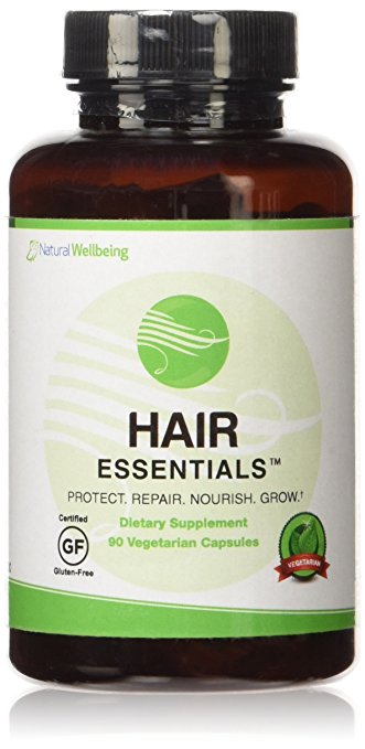 Hair Essentials Natural, Herbal Hair Growth Supplement for Men & Women - DHT Blocker, Provides Nutrients to Help Repair and Nourish Thinning Hair - Daily Capsules Fight Hair Loss and Promote New Growth