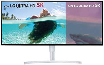 LG UltraWide 34WK95U 34-inch Monitor- 5K2K 21:9 UHD 5120x2160 Nano IPS, VESA DisplayHDR 600, Thunderbolt,