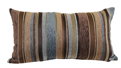 Brentwood Originals 2073 Carnival Stripe Toss Pillow, 14 by 24-Inch, Horizon