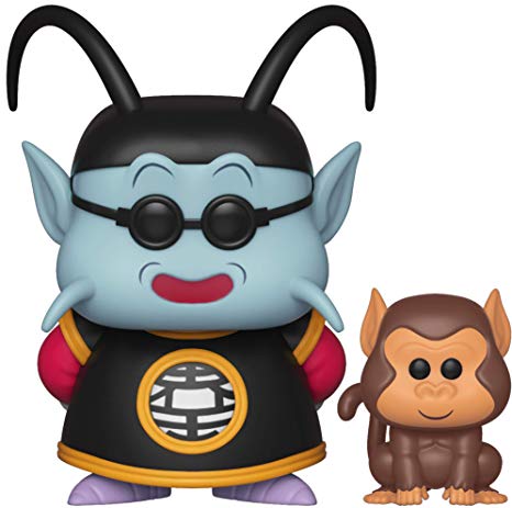 Funko Pop! & Buddy: Dragon Ball Z - King Kai & Bubbles Toy, Multicolor